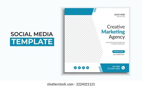 Digital marketing agency social media post template