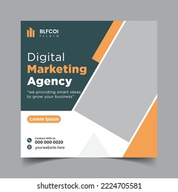 Digital marketing agency social media post template.