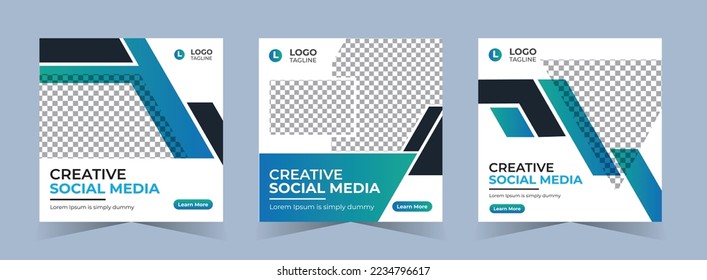 Digital marketing agency social media post and web banner template