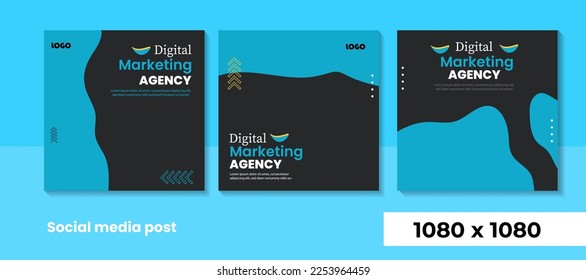 digital marketing agency social media post template