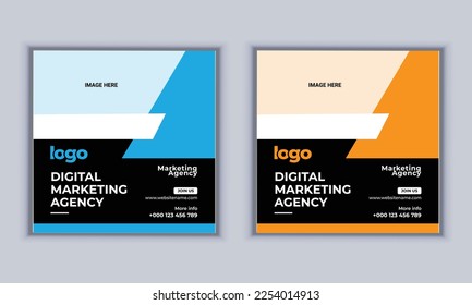 Digital Marketing Agency social media banner design template.