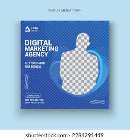 Digital marketing agency social media post template