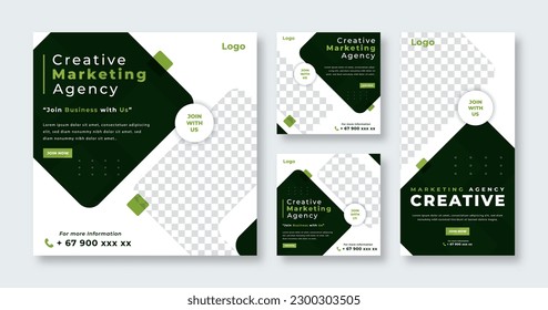Digital Marketing Agency Social Media Post for Online Marketing Promotion Banner, Story and Web Internet Ads Flyer