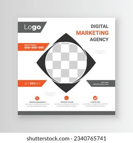 Digital marketing Agency Social media post or social media pack template premium vector