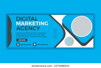 Digital Marketing Agency social media cover banner template