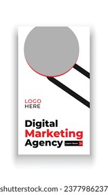 Digital marketing agency social media story banner