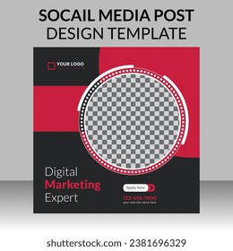 Digital Marketing Agency For Social Media post Template 