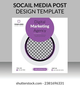 Digital Marketing Agency For Social Media post Template 