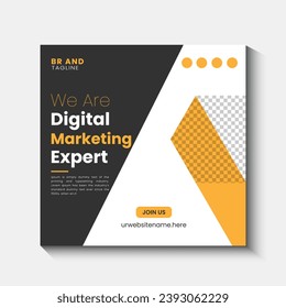 Digital marketing agency social media post template