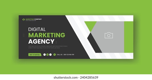 Digital Marketing Agency Social Media Cover Banner Template