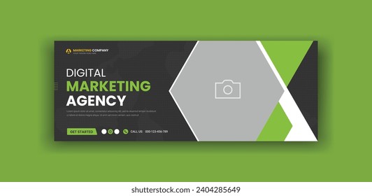 Digital Marketing Agency Social Media Cover Banner Template