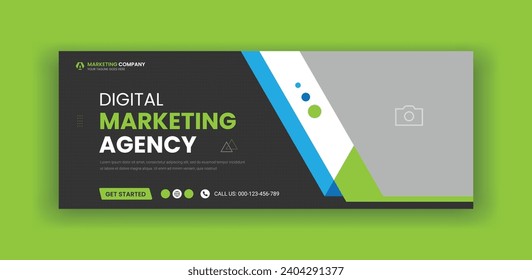 Digital Marketing Agency Social Media Cover Banner Template