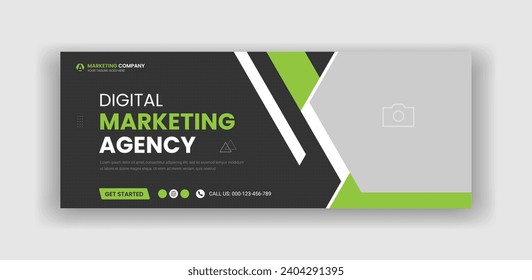 Digital Marketing Agency Social Media Cover Banner Template