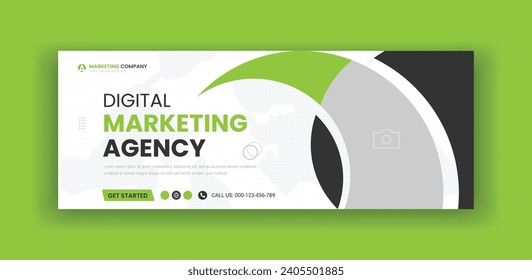 Digital Marketing Agency Social Media Cover Banner Template