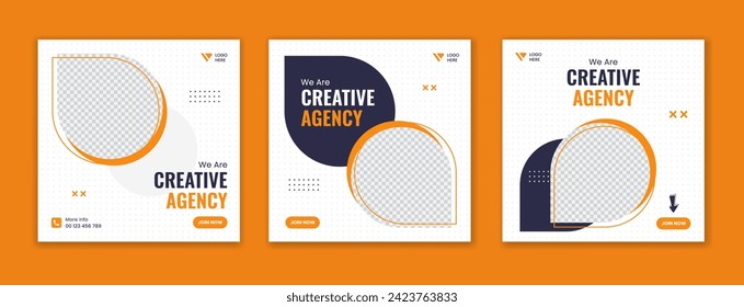 Digital Marketing Agency social media post template. official Social media ads vector templates fully editable, advertising design, business and corporate social media post and web banner