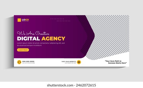 Digital Marketing Agency Social Media Cover and Web Banner Template