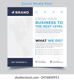 Digital Marketing agency social media post template. advertising design, digital marketing and corporate social media Instagram post