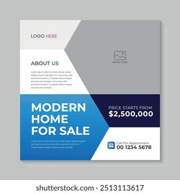 Digital marketing agency social media post template, marketing business promotion, square editable vector web banner bundle set, discount sale promo poster, real estate sale banner, home sale 