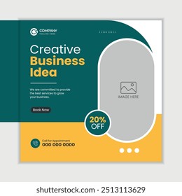 Modelo de postagem de mídia social da agência de marketing digital, promoção de negócios de marketing, conjunto de banner web vetor editável quadrado, pôster promocional de venda de desconto, banner de venda de imóveis, venda doméstica 