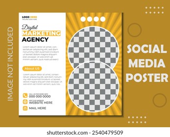 DIGITAL MARKETING AGENCY SOCIAL MEDIA POSTER