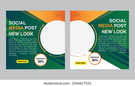 Digital Marketing Agency social media post template. official Social media ads vector templates fully editable, advertising design, business and corporate social media post and web banner