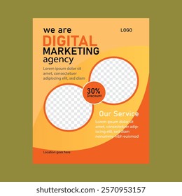 Digital marketing agency social media template Free Vector