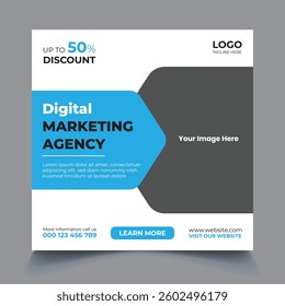 Digital Marketing Agency Social Media Post Template