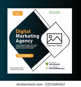 digital marketing agency social-media-Instagram post template