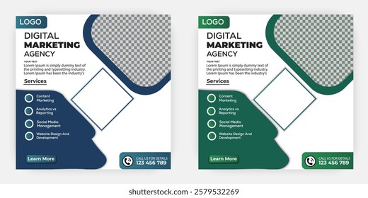 Digital marketing agency template design