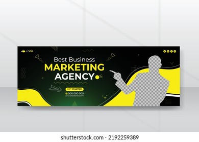 Digital Marketing Agency Timeline Cover Design Stock Vector Royalty   Digital Marketing Agency Timeline Cover 260nw 2192259389 