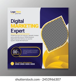 Digital marketing banner design for online business