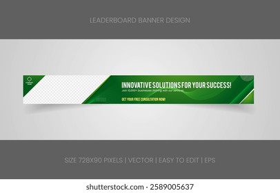 Digital Marketing Banner – A professional leaderboard design for online advertising campaigns.