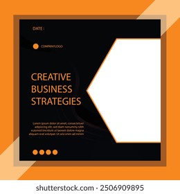 Digital marketing banner for social media post design template