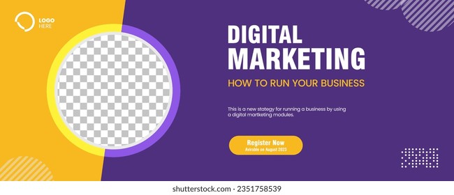 Digital Marketing banners and Social media banner template use for business concept, digital marketing and business sale promo, furniture or fashion advertising