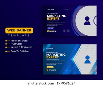 Digital Marketing Banner,Social Media Cover,Web Banner,Social kit ad banner template