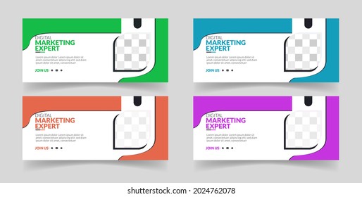 Digital marketing business agency corporate banner design. Facebook cover. Flash sale social media ad design. Abstract banner design for ads, banner social media, banner fashion sale background. _JM