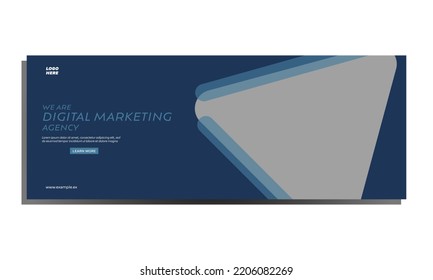 Digital marketing business agency. web banner cover or template