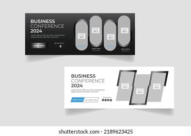 Digital marketing business facebook cover page timeline web ad banner template and Creative corporate business marketing social media banner post.