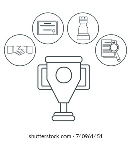 Digital marketing and business icons