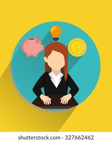 Digital marketing and business icons, vector illustration graphic