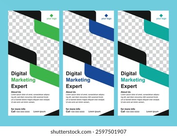 Digital marketing business Instagram stories banner template design