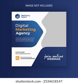 Digital marketing Business promotion social media and instagram post template