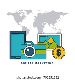 digital marketing cartoon