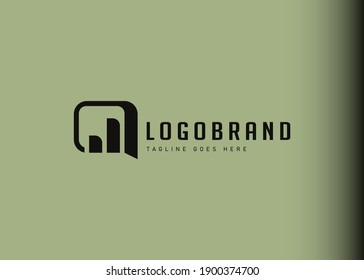 Digital marketing chat logo design inspiration. Vector illustration of a trade marketing forum chat consultation. Modern vintage icon design template with line art style.