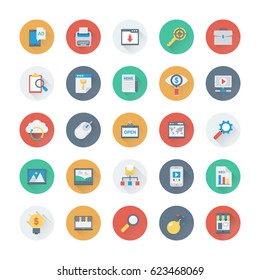 Digital Marketing Colored Vector Icons 7