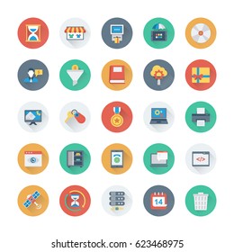 Digital Marketing Colored Vector Icons 14