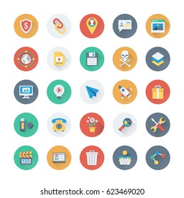 Digital Marketing Colored Vector Icons 9