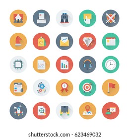 Digital Marketing Colored Vector Icons 10