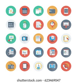 Digital Marketing Colored Vector Icons 16