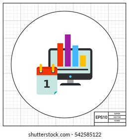 Digital Marketing Computer Icon